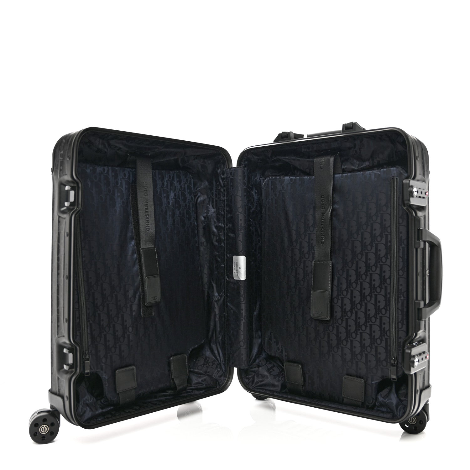 Christian Dior X RIMOWA Aluminum Gradient Cabin Luggage Black Multi 6 of 12