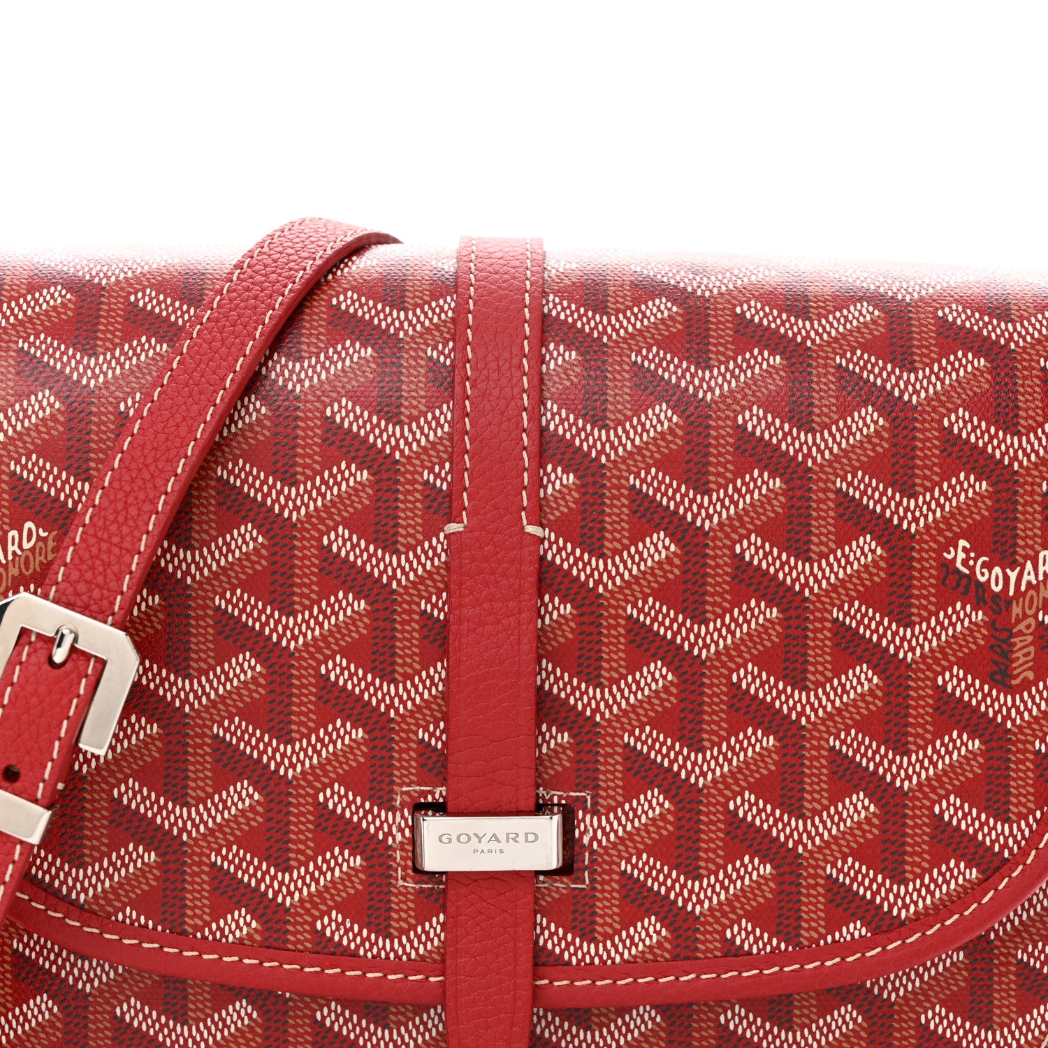 Goyard Goyardine Belvedere II PM Messenger Bag Red 8 of 11