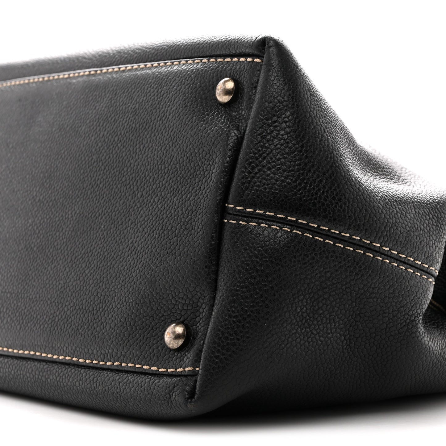 Caviar Shopping Tote Black