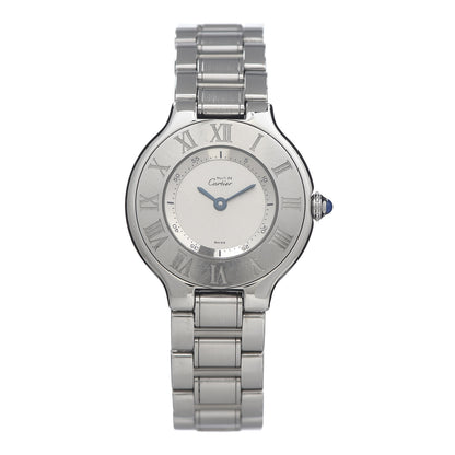 Cartier Stainless Steel 28mm Must De 21 Quartz Watch 1 of 5