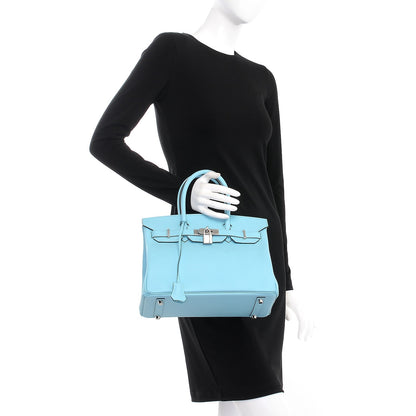 Hermes Epsom Birkin 30 Bleu Atoll 2 of 33