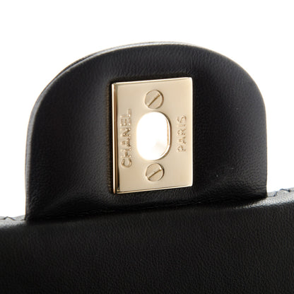 Chanel Lambskin Quilted Mini Rectangular Flap Black 8 of 8