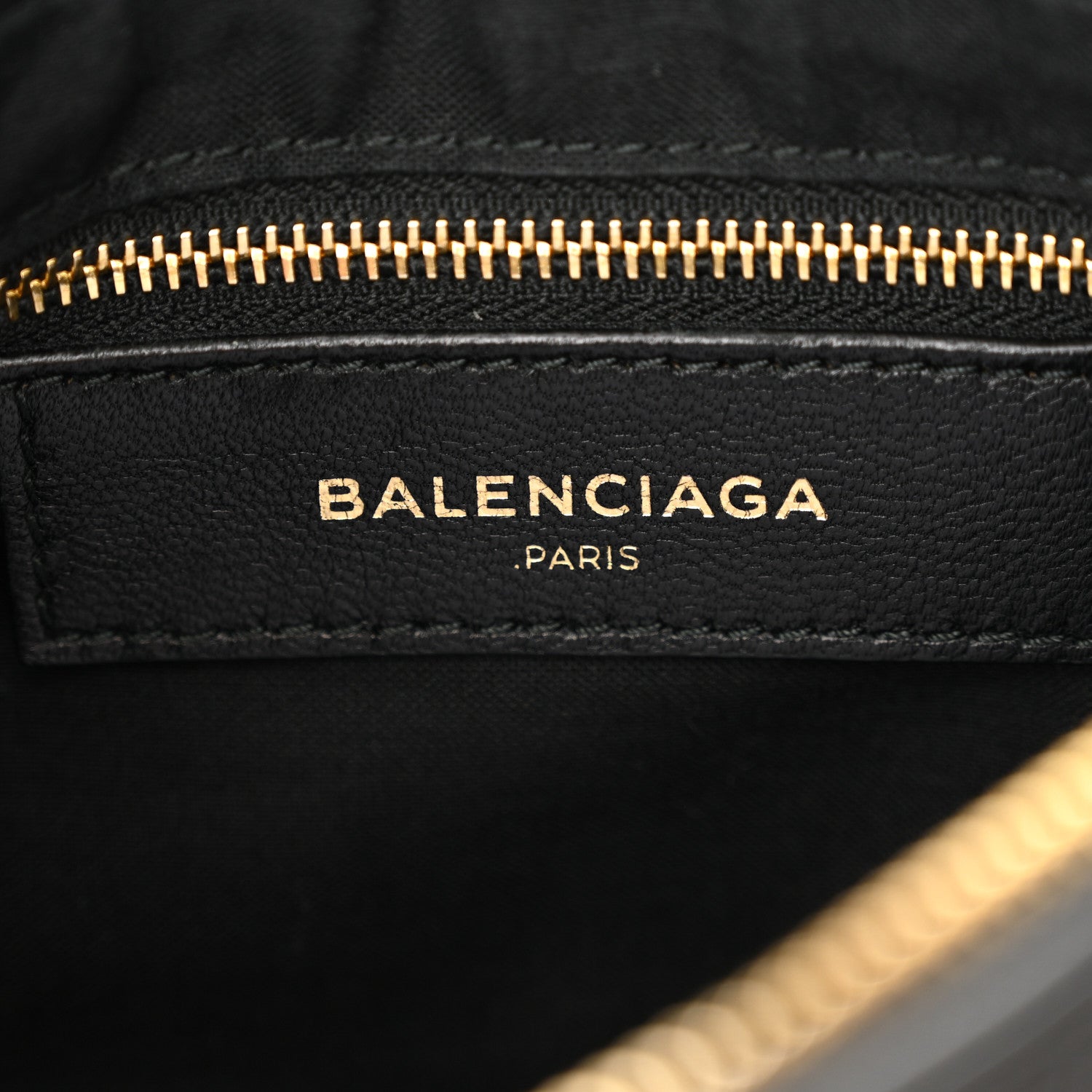 Balenciaga Chevre Gold Metallic Edge Hardware Hip Black 6 of 12