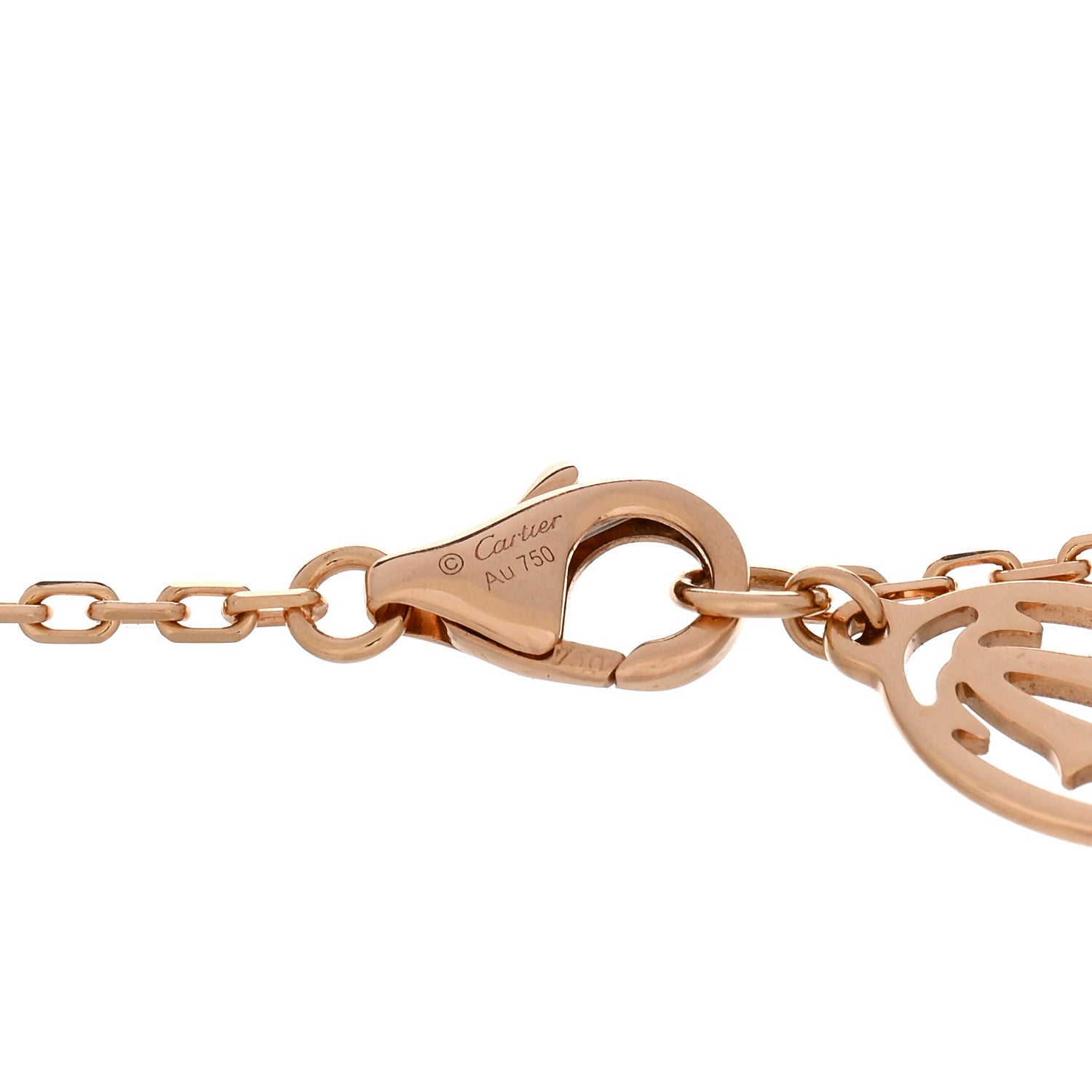 Cartier 18K Pink Gold Pink Sapphire D'Amour Bracelet 3 of 4