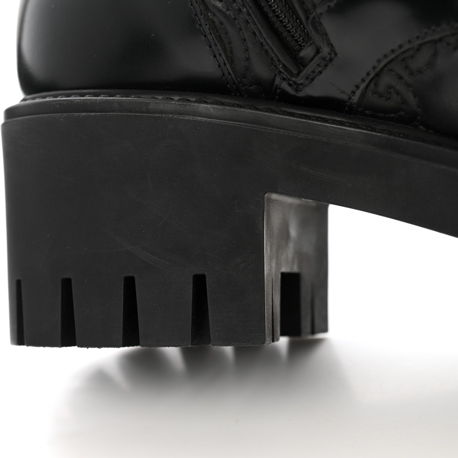 Gucci Cordovan Lux Nappa GG Matelasse Lace Up 60mm Combat Boots 37.5 Black 11 of 15
