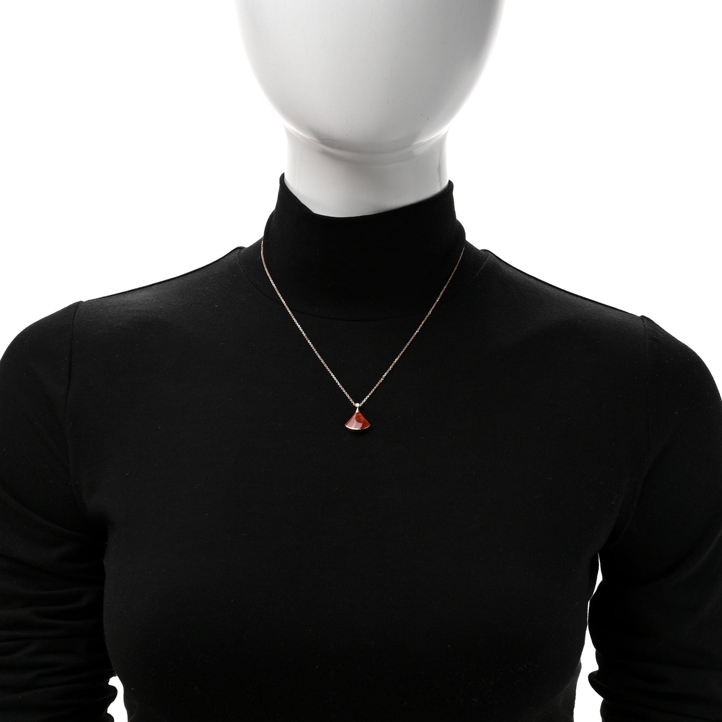 18K Rose Gold Diamond Carnelian Divas' Dream Pendant Necklace