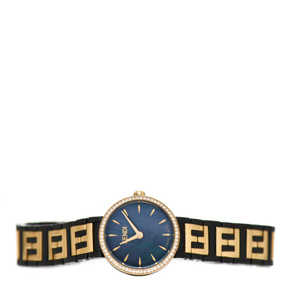 Fendi Stainless Steel Diamond Bezel Blue Mother of Pearl 19mm Fendi Forever Quartz Watch 2 of 5