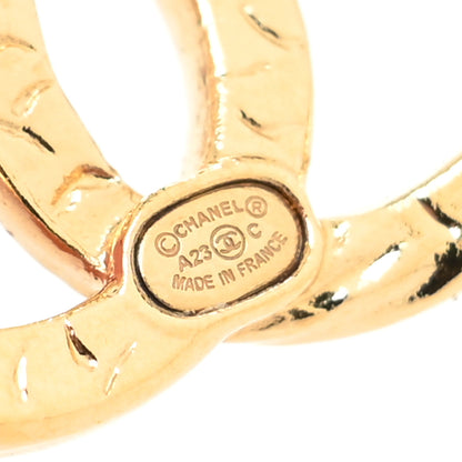 Chanel Crystal Twist CC Earrings Gold 4 of 4