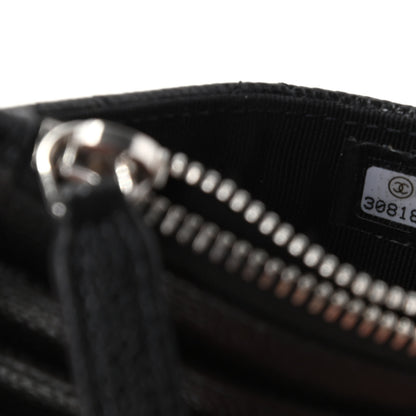 Chanel Caviar Quilted CC Zip Card Holder Black 14 of 16