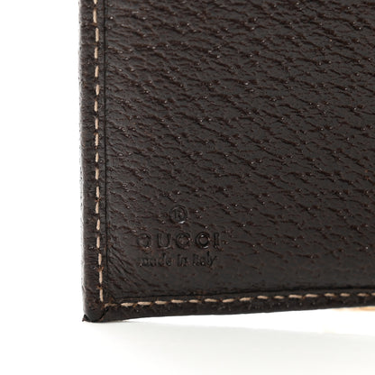 Gucci Monogram Compact Jolicoeur Wallet Dark Brown 7 of 9
