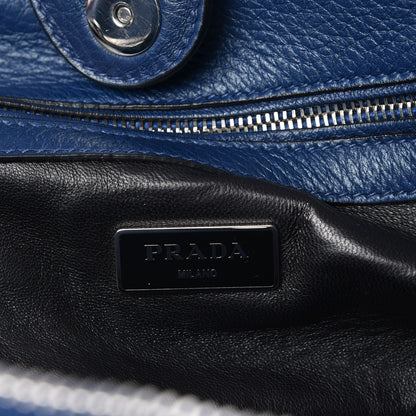 Prada Cervo Deerskin Twin Pocket Tote Bleuette 7 of 9