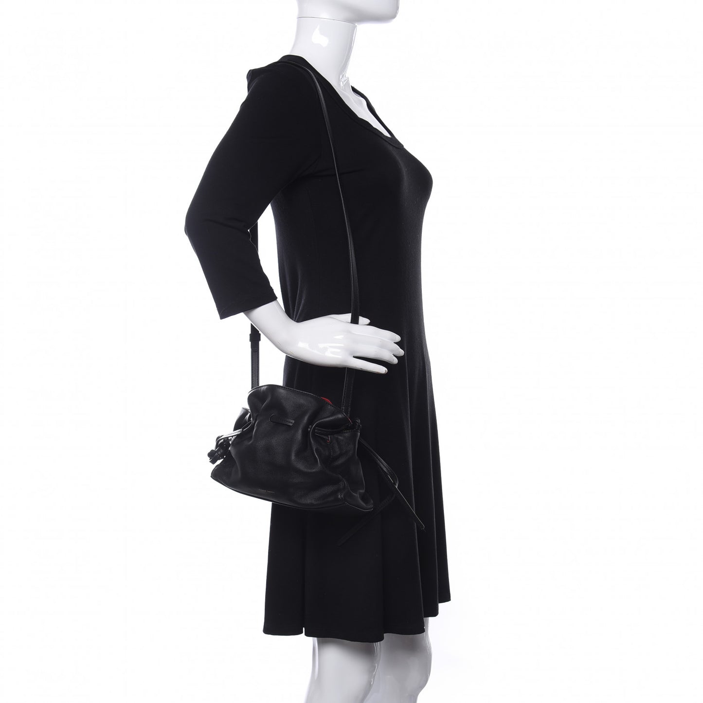 Lambskin Mini Protea Bag Black Flamma