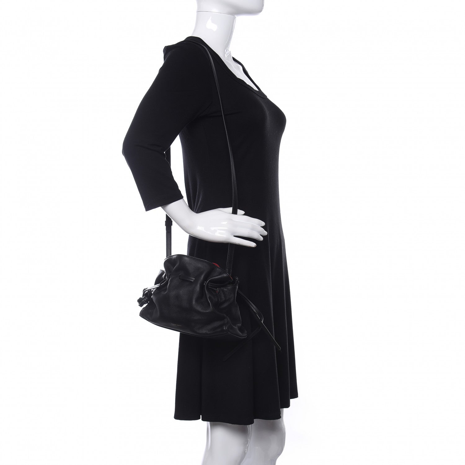 Mansur Gavriel Lambskin Mini Protea Bag Black Flamma 2 of 10