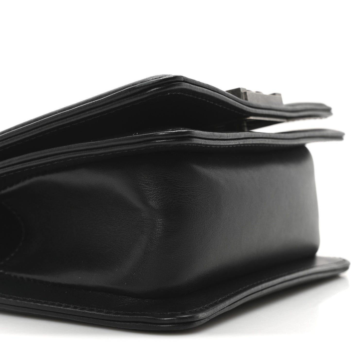 Galuchat Stingray Mini Boy Flap Black Silver