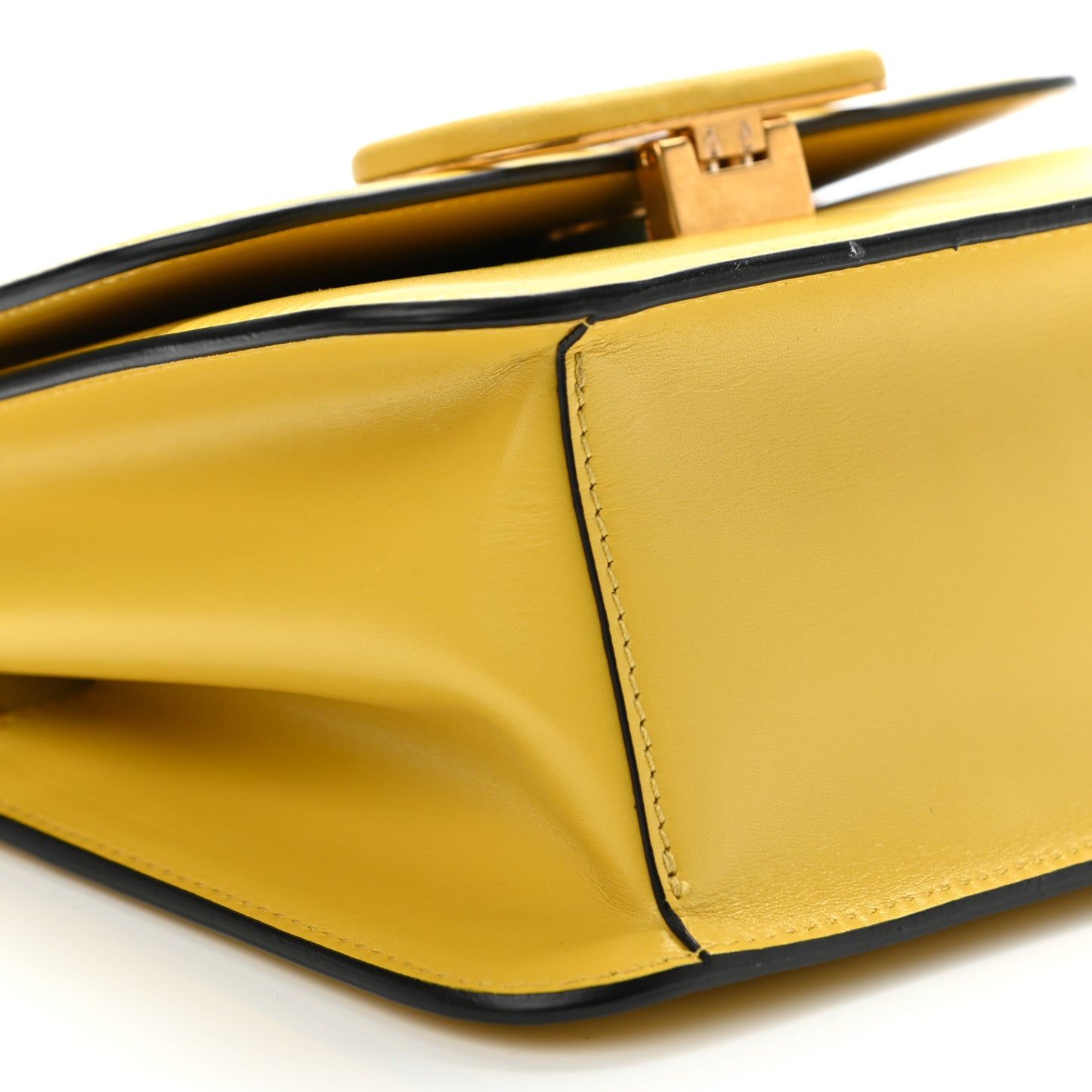 Smooth Calfskin Small VSling Shoulder Bag Senape