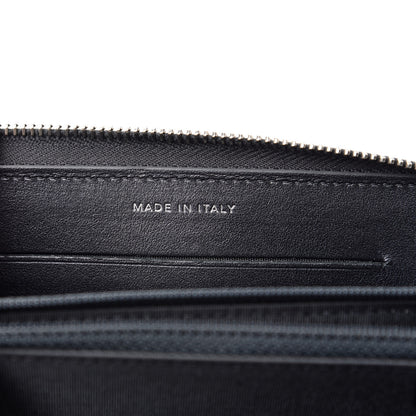 Chanel Metallic Caviar Quilted Medium Maxi CC Zip Around Wallet Black 7 of 9