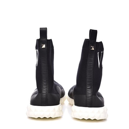 Valentino Garavani Stretch Knit VLTN Sock Sneakers 39 Black 5 of 10