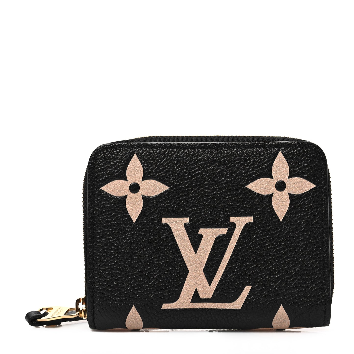 Empreinte Monogram Giant Zippy Coin Purse Black Beige