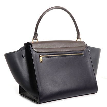 Celine Calfskin Large Tri-Color Trapeze Anthracite 3 of 9