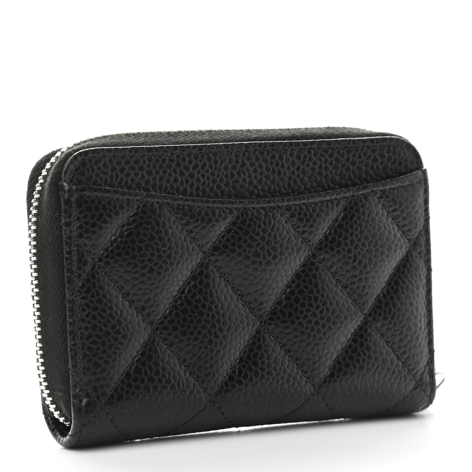 Chanel Caviar Quilted Classic Zipped Coin Purse Black 3 of 8