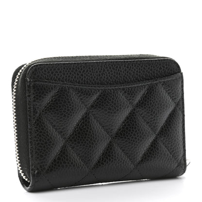 Chanel Caviar Quilted Classic Zipped Coin Purse Black 3 of 8