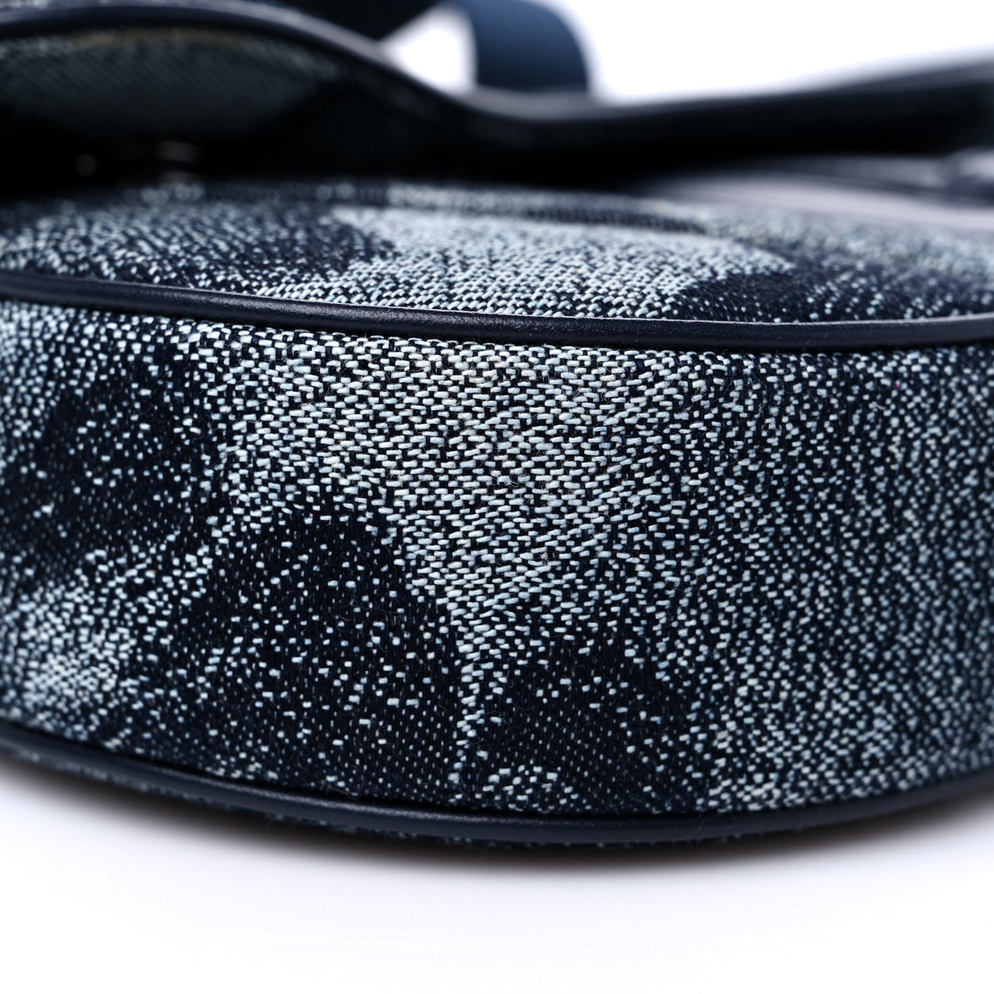 X Peter Doig Denim Camouflage Saddle Bag