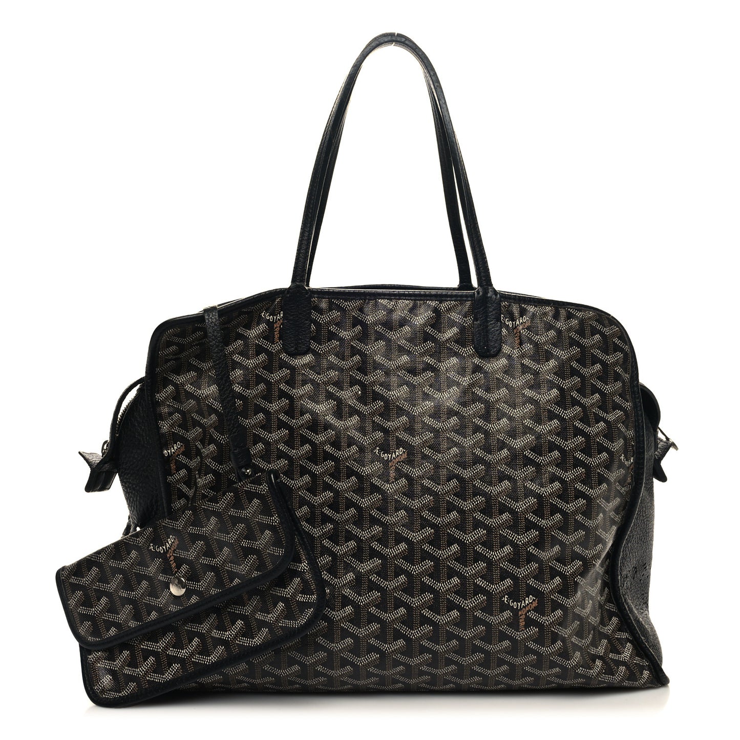 Goyardine Sac Hardy Pet Carrier PM Black