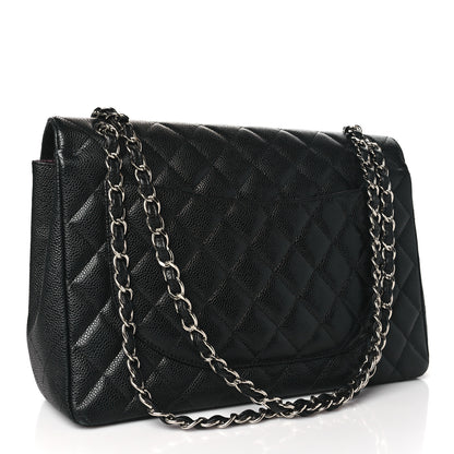 Chanel Caviar Quilted Maxi Double Flap Black 3 of 10