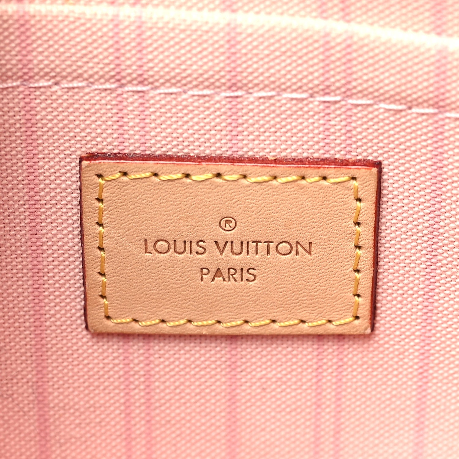 Louis Vuitton Damier Azur Neverfull MM GM Pochette Rose Ballerine 6 of 9