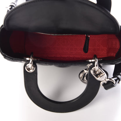 Christian Dior Lambskin Cannage Small Lucky Badges My Lady Dior Black 5 of 10