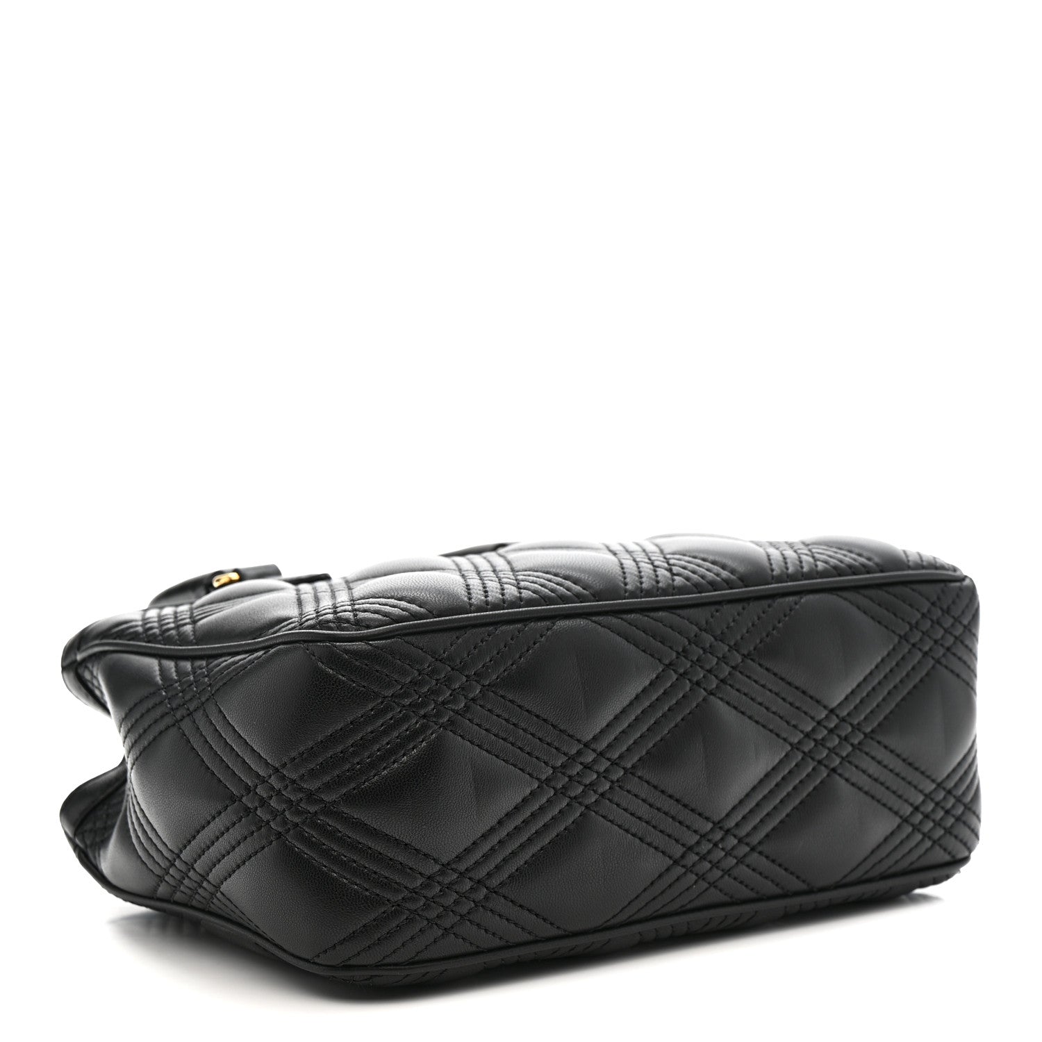Valentino Garavani Calfskin Quilted Vlogo Small Top Handle Shoulder Bag Black 4 of 10