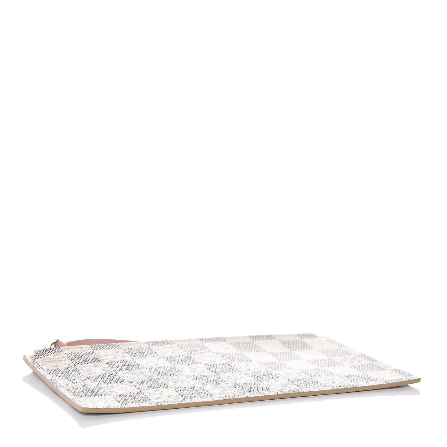 Damier Azur Felicie Chain Wallet Zippered Insert Rose Ballerine