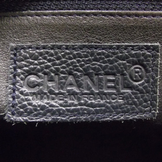 Chanel Caviar Quilted Boston Navy 8 of 13