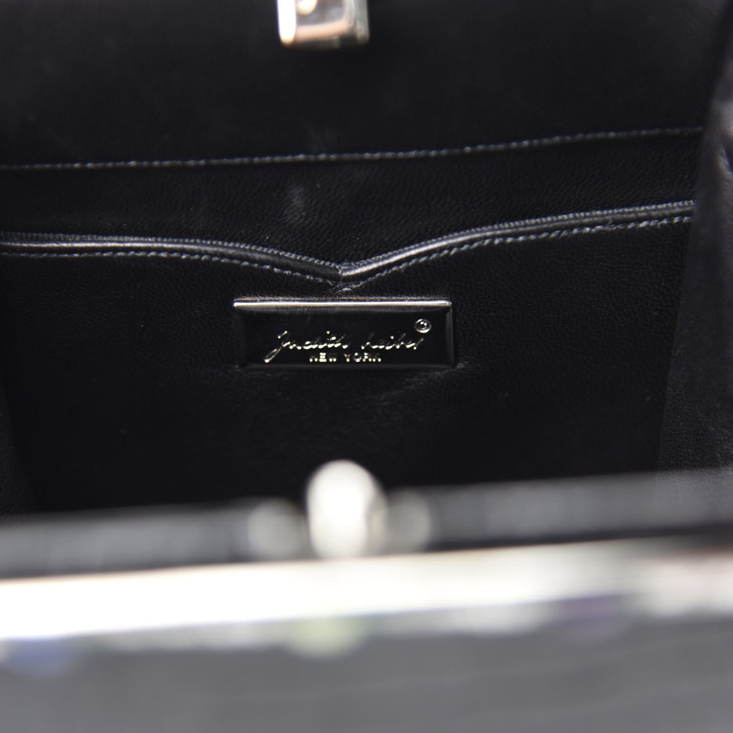 Alligator Crystal Evening Bag Black