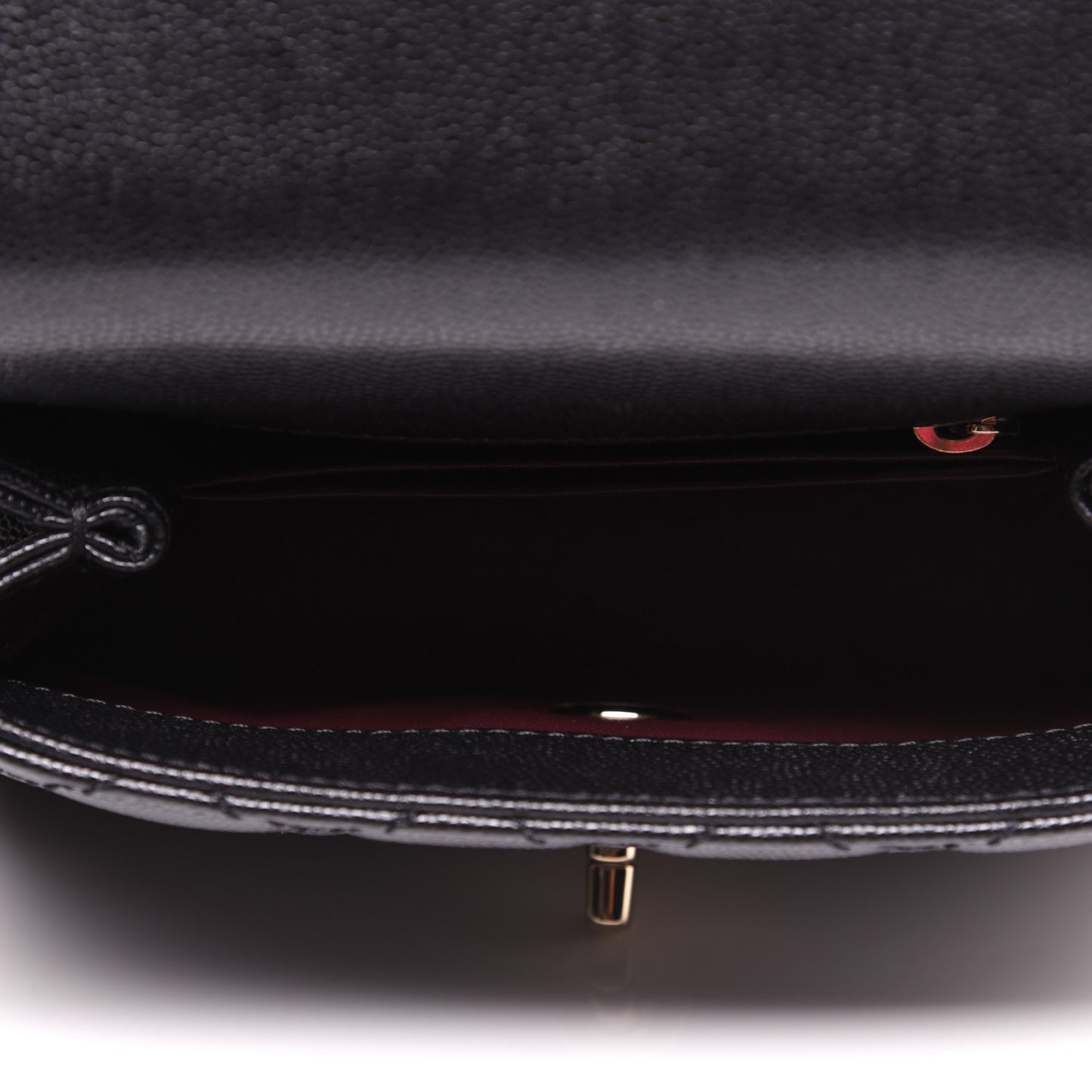 Caviar Quilted Extra Mini Coco Handle Flap Black