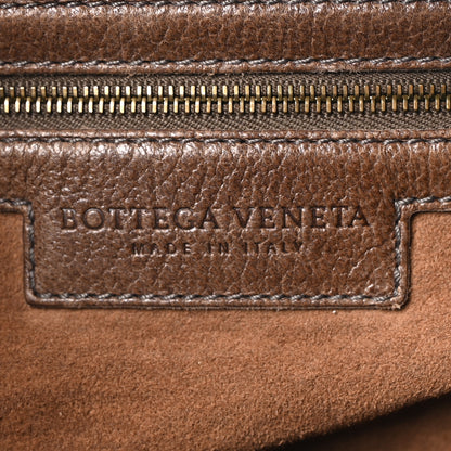 Bottega Veneta Goatskin Grommet Boston Handbag Brown 6 of 9