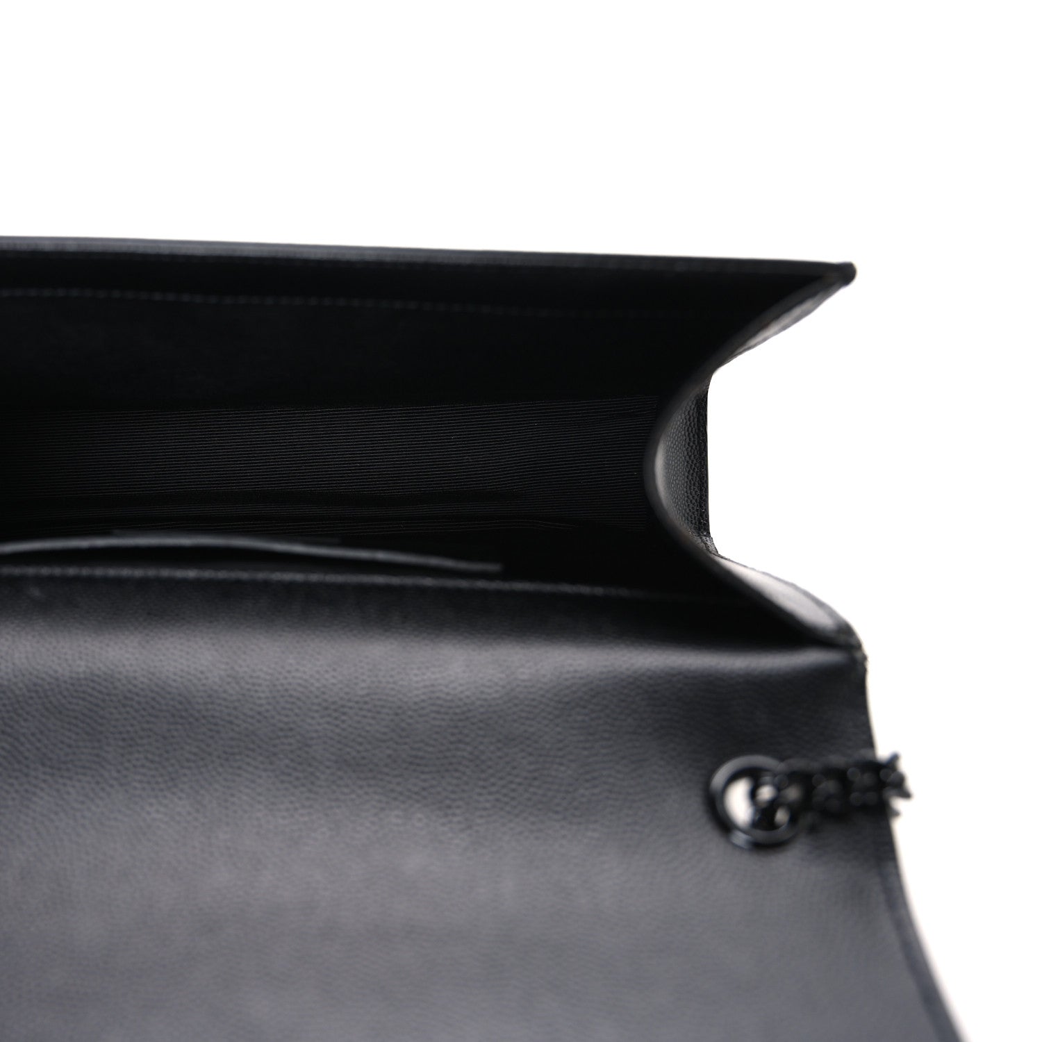 Saint Laurent Grain De Poudre Medium Classic Monogram Monochrome Kate Satchel Black 5 of 10