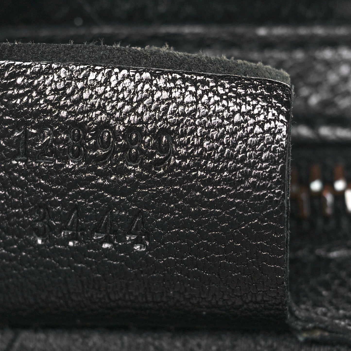 Calfskin Web Metal Bamboo Tote Black