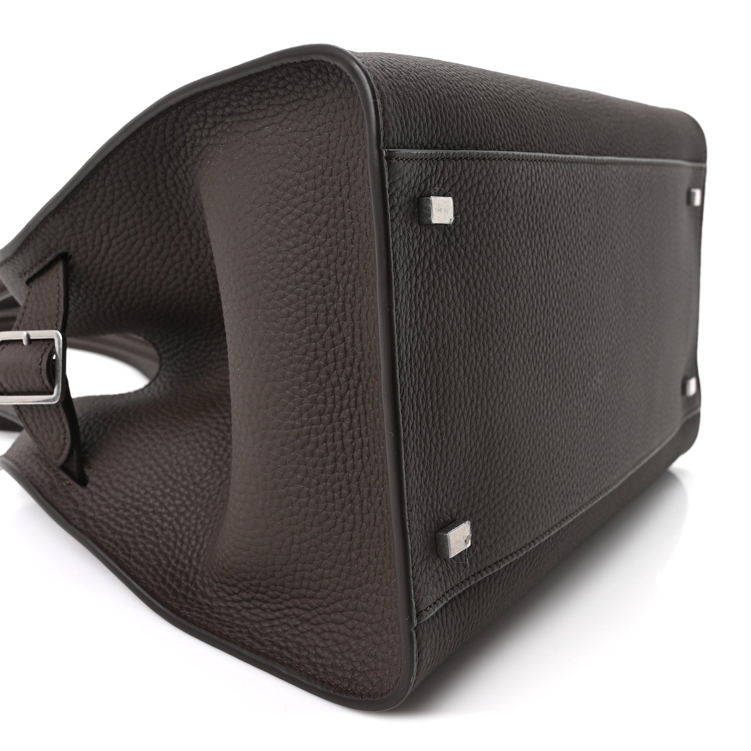 The Row Matte Grained Calfskin Soft Margaux 12 Deep Brown 8 of 9