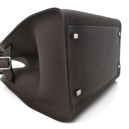 The Row Matte Grained Calfskin Soft Margaux 12 Deep Brown 8 of 9