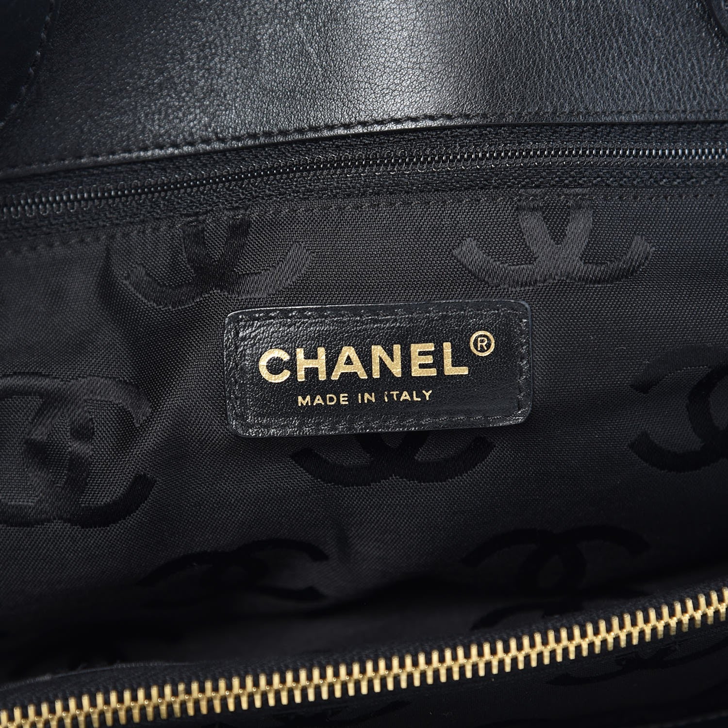 Chanel Straw Raffia Tote Black 7 of 9