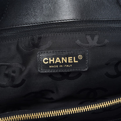 Chanel Straw Raffia Tote Black 7 of 9