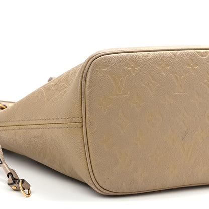 Louis Vuitton Empreinte Monogram Giant Neverfull MM Tourterelle 11 of 14