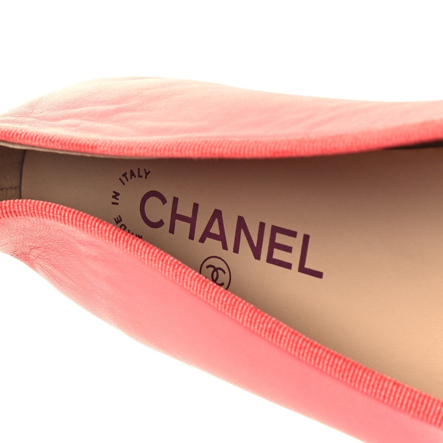 Chanel Calfskin Cap Toe Ballerina Flats 41 Pink 7 of 8