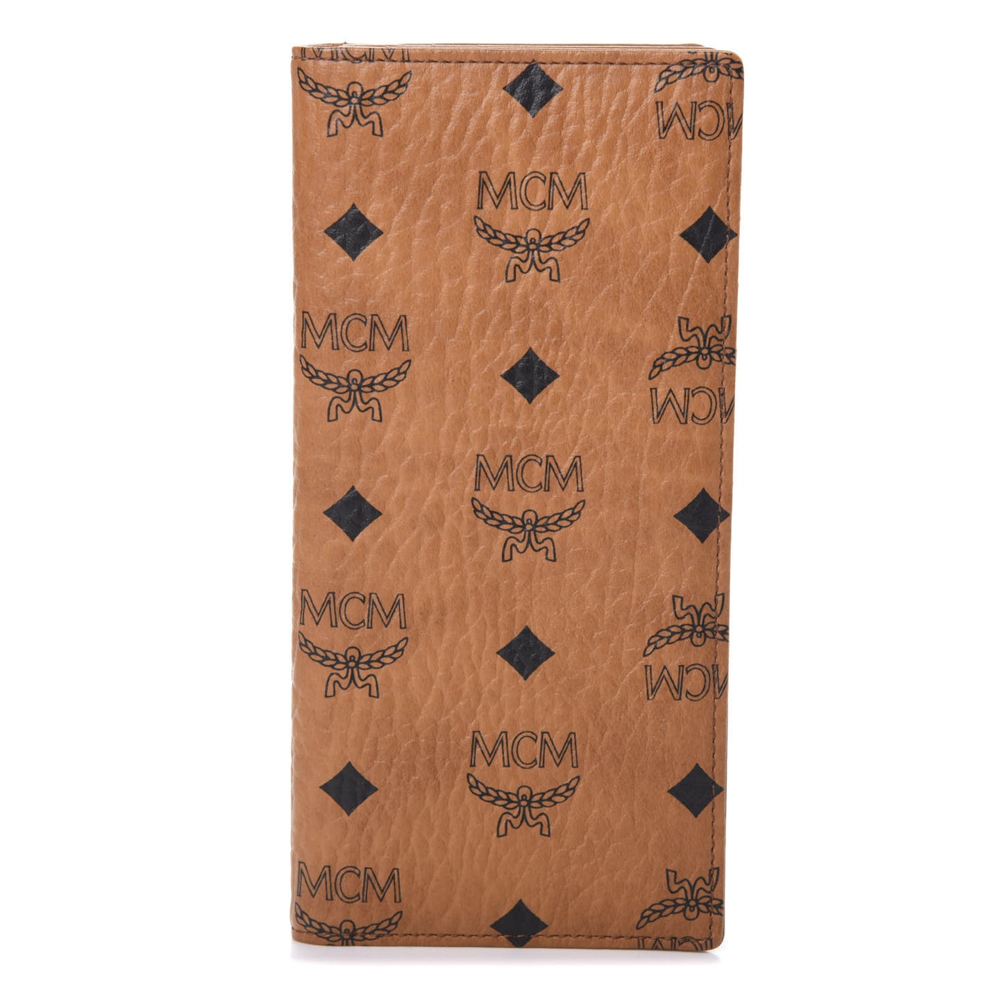 Visetos Bi-Fold Long Wallet Cognac