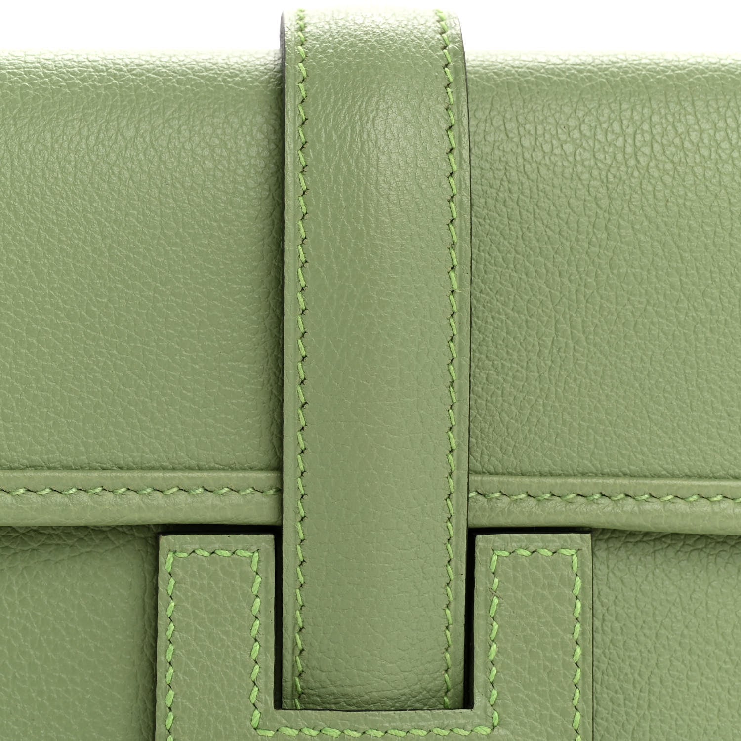 Hermes Evercolor Jige Elan 29 Clutch Vert Criquet 8 of 13