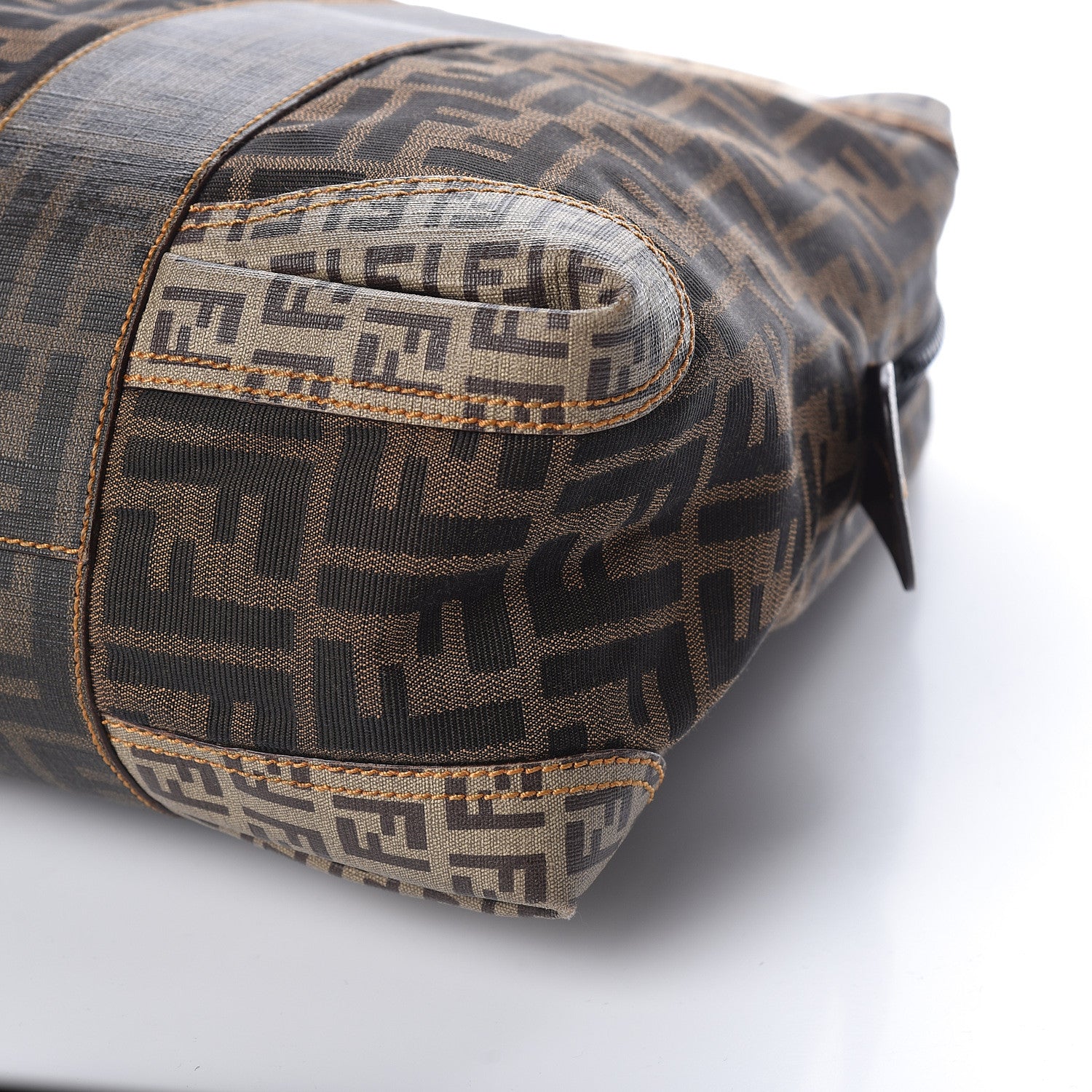 Fendi Zucca Zucchino Spalmati Large B Mix Tote Tobacco 10 of 14