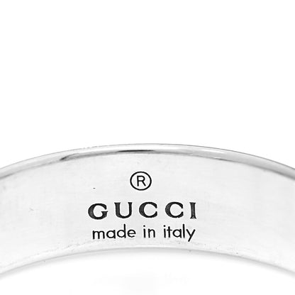 Gucci Sterling Silver Blind for Love Band Ring 54 7 4 of 6