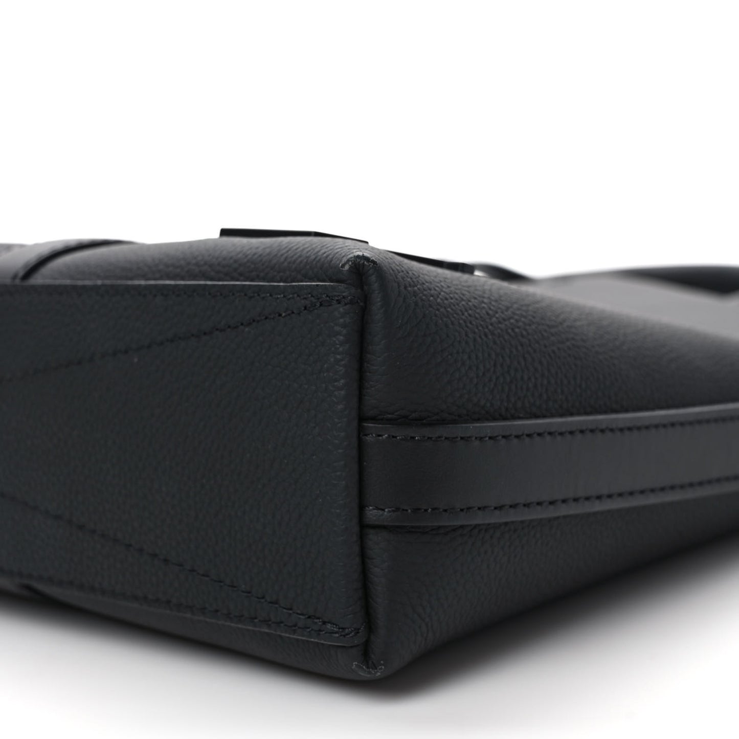 Calfskin Aerogram Takeoff Briefcase Black