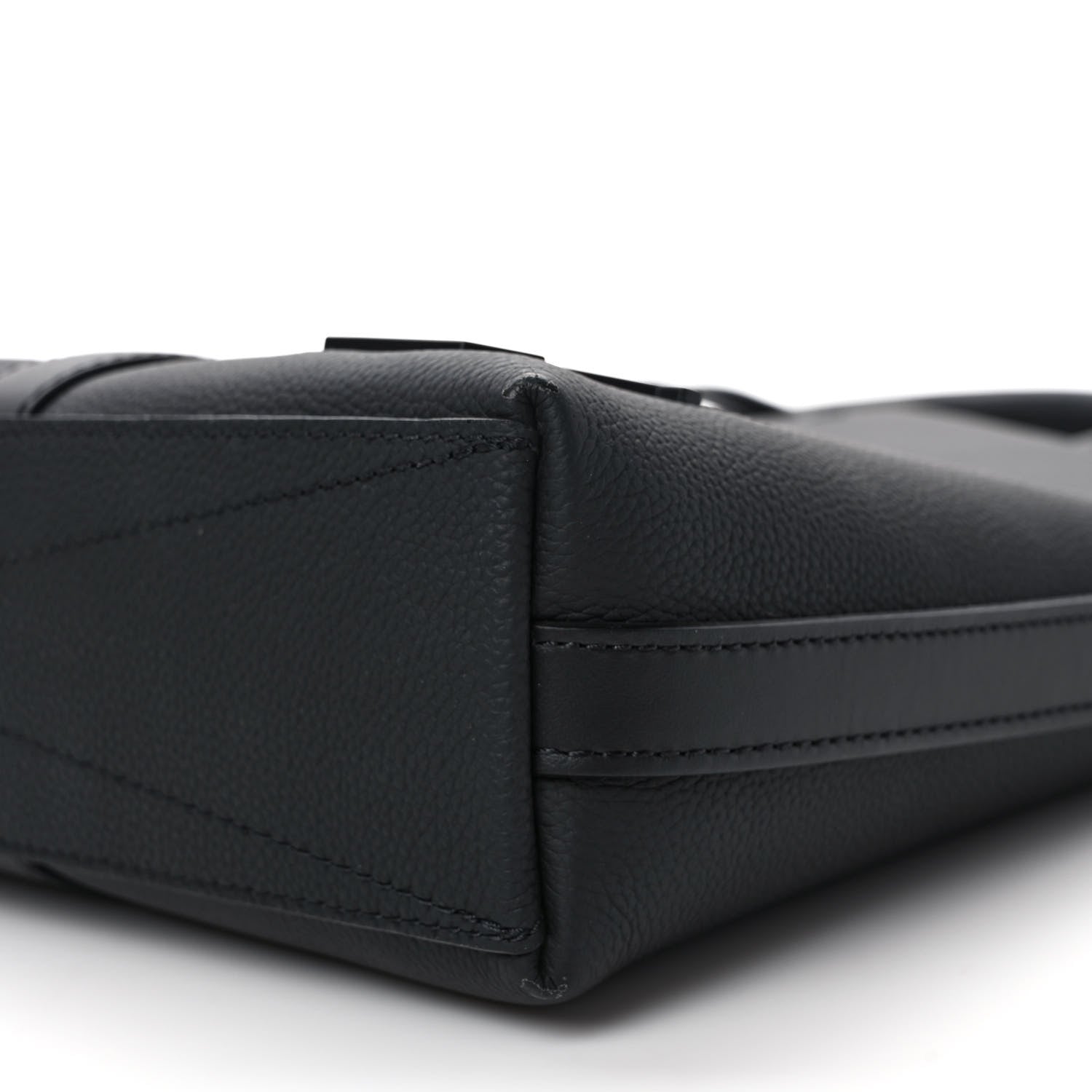 Louis Vuitton Calfskin Aerogram Takeoff Briefcase Black 8 of 10